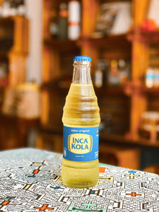 Inca Kola - Koffeinhaltige Limonade aus Peru - aus der Flasche oder Dose